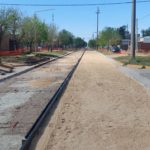 Se empieza a pavimentar calle París