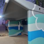 Así luce la primera de las garitas renovadas e iluminadas
