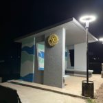 Las tres garitas sobre ruta 13 ya están iluminadas y renovadas
