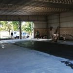 Avance de obra del nuevo galpón de la Cooperativa