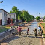 OBRA PUBLICA – Se pavimentan 200 metros de Las Heras
