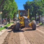 Continúan las obras de pavimentación en El Trébol