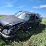 Accidente entre una camioneta y un camión