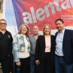 El senador Esteban Motta junto a Pullaro y Scaglia, acompañaron a clubes del departamento San Martín en la presentación del programa “Alentar”