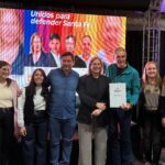 Scaglia y Motta recorrieron la Expo Ferial “La Emilia” en San Jorge y entregaron aportes a instituciones de la región