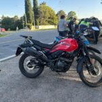 Accidente en Ruta 13 y Bv. Europa: un motociclista resultó lesionado