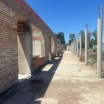 Natalia Sánchez recorrió el avance de las obras del Jardín de Zona Sur