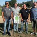 Forestación junto a Club Trebolense