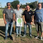 Trebolense, una institución comprometida con el ambiente: se plantaron 65 algarrobos blancos