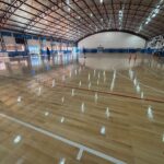 Trebolense finalizó el reacondicionamiento de la cancha de básquetbol del gimnasio Edgar Degano