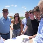Acompañado por el senador Esteban Motta, Pullaro supervisó obras y dialogó con vecinos en San Martín