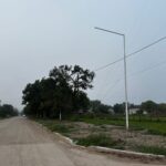 El Trébol avanza con la iluminación de Avenida Libertad