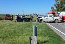 LOS CARDOS – Violento accidente en Ruta 13 con un herido muy grave