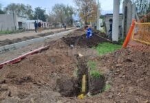 EL TREBOL – Avanza la red de gas natural