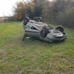 Vuelco en Ruta 13
